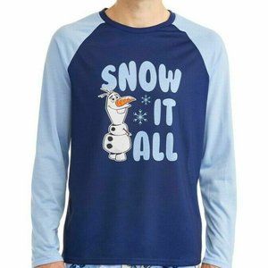 DISNEY FROZEN OLAF WOMEN (PAJAMAS TOP ONLY) NEW